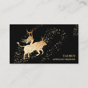 *~* TAURUS : Zodiac Astrology Readys Måne Bull Visitkort