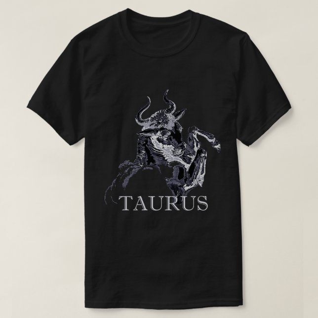 Taurus Zodiac Bull Manar Basic Tee Shirt (Design framsida)