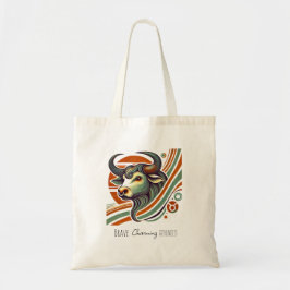 Taurus Zodiac Canvas Tote Bag Tygkasse