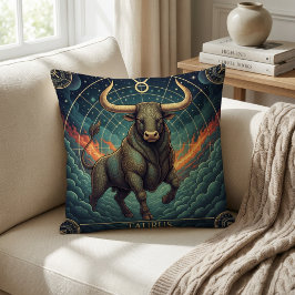 Taurus Zodiac Celestial Kudde