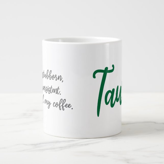 Taurus Zodiac Coffee Mugg Funny Jumbo Mugg (Framsidan)