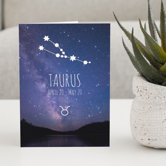 Taurus Zodiac Constellation | Astrologikort Kort (Skapare uppladdad)