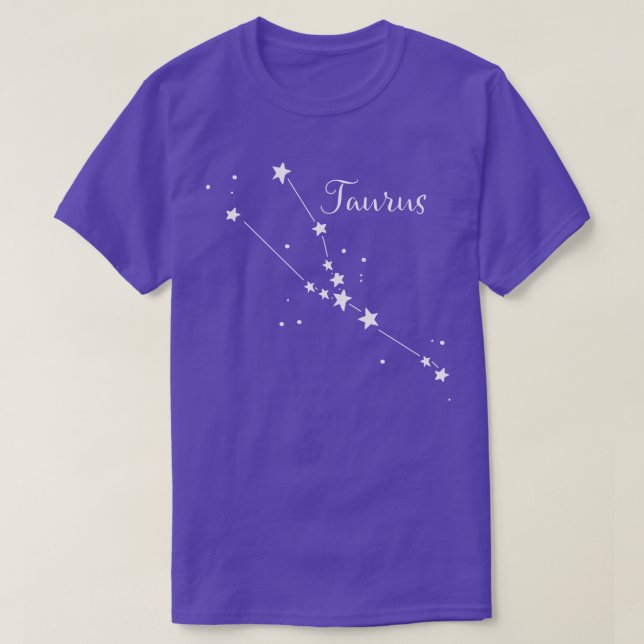 Taurus Zodiac Constellation T-shirt (Design framsida)