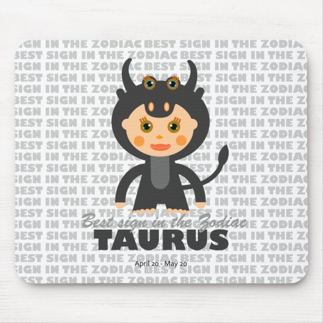 Taurus Zodiac för barn Musmatta (Framsidan)