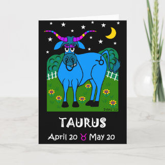 TAURUS ZODIAC GREETTO-KORT KORT