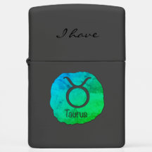 Taurus Zodiac Jag har Zippo Lighter