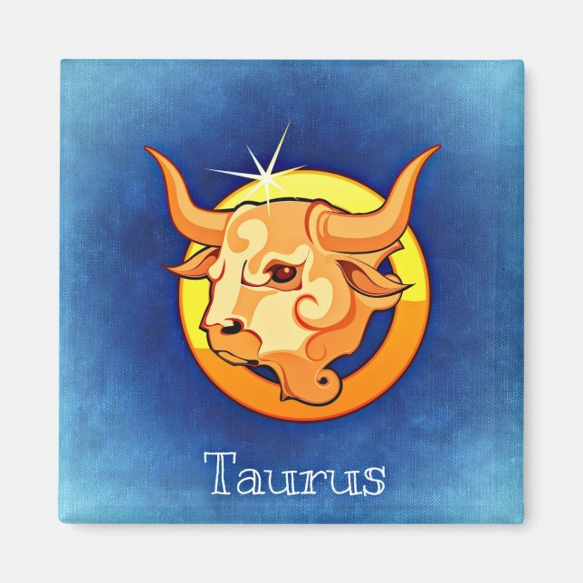 taurus zodiac magnet (Framsidan)