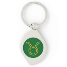 Taurus Zodiac Metall Keychain