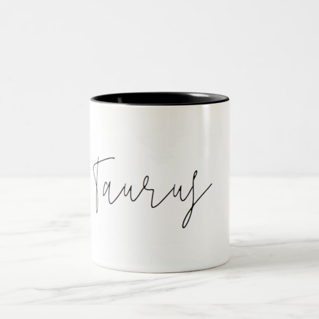Taurus Zodiac Minimalist Mugg (Center)
