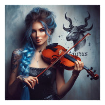 Taurus Zodiac Musician Violin