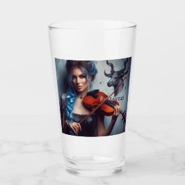 Taurus Zodiac Musician Violin Glaskopp