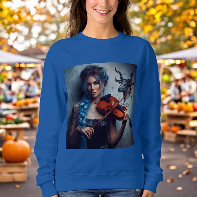Taurus Zodiac Musician Violin T Shirt (Skapare uppladdad)