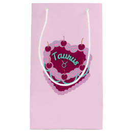 Taurus Zodiac Pastel Heart Birthday Cake