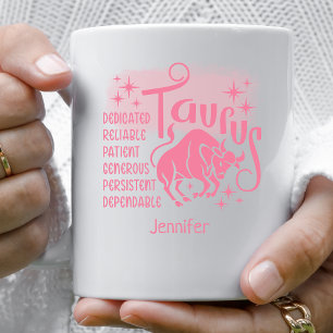 Taurus Zodiac Personlig Traits Horoscope Kaffemugg
