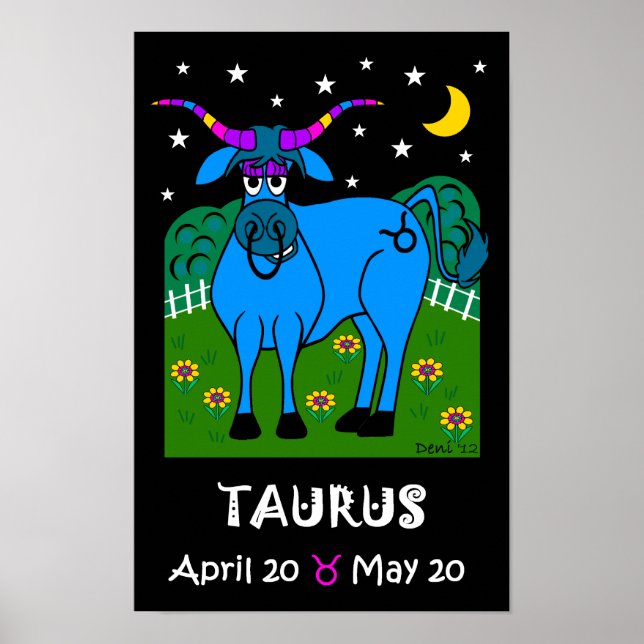TAURUS - ZODIAC-POSTER POSTER (Framsidan)