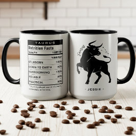 Taurus Zodiac Sign Astrology Nutrition Facts Mugg