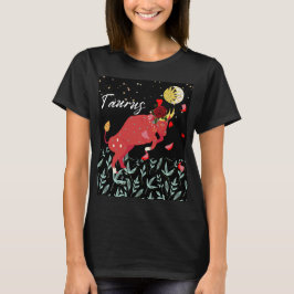 Taurus Zodiac Sign Horoscope Astrology Kvinnor T Shirt
