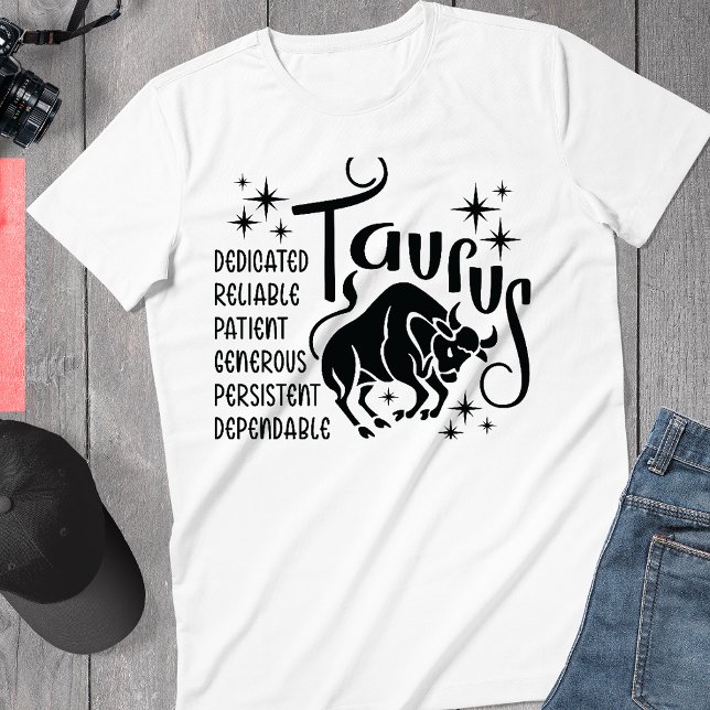 Taurus Zodiac Sign Horoscope Personality Traits t T Shirt (Skapare uppladdad)