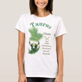 Taurus Zodiac Sign T-Shirt