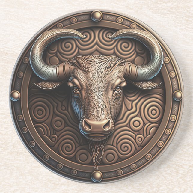 Taurus Zodiac Sign Taurus Horoscope Underlägg (Framsidan)