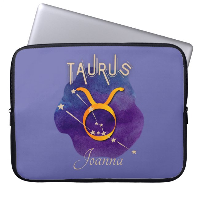 Taurus Zodiac-signaturkontroll Laptop Fodral (Framsidan)