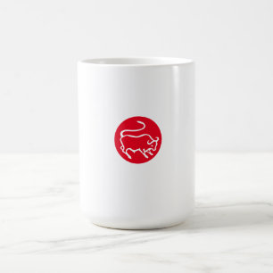 Taurus Zodiac signerar modern Minimalist Plain Ele Kaffemugg