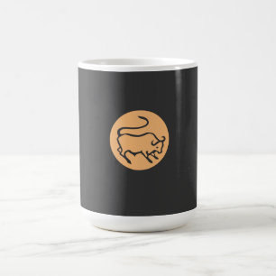 Taurus Zodiac signerar modern Minimalist Plain Ele Kaffemugg