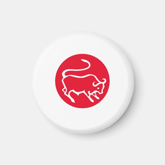Taurus Zodiac signerar modern Minimalist Plain Ele Magnet (Framsidan)