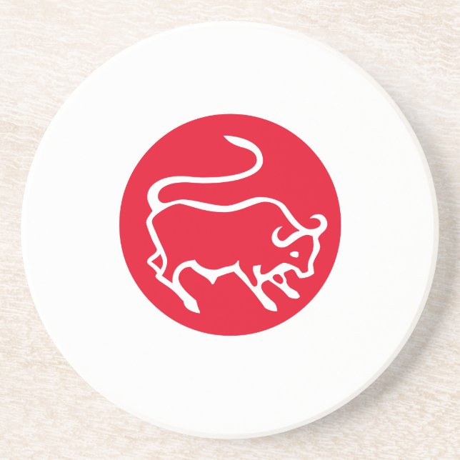 Taurus Zodiac signerar modern Minimalist Plain Ele Underlägg (Framsidan)