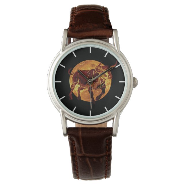 Taurus Zodiac-skyltbevakning Armbandsur (Framsida)
