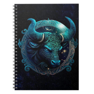 Taurus Zodiac Spiral bärbar dator Anteckningsbok