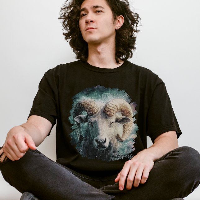 Taurus Zodiac Star Symbol, Galaxy Inspired, Cosmic T Shirt (Skapare uppladdad)