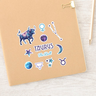 Taurus Zodiac Sticker Collection Klistermärken