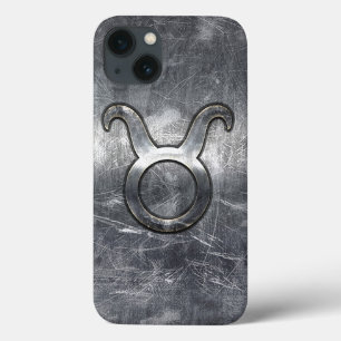 Taurus Zodiac Symbol i Grunge Distress Stil