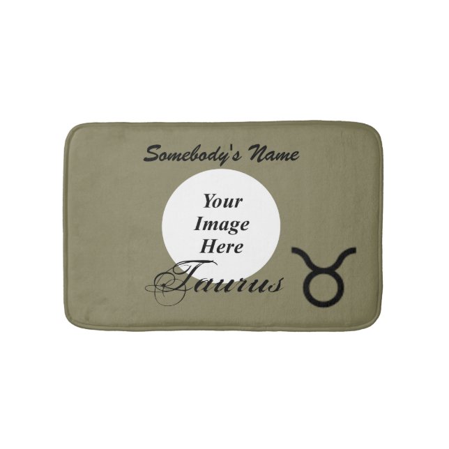 Taurus Zodiac Symbol Standard av Kenneth Yoncich Badrumsmatta (Framsidan)