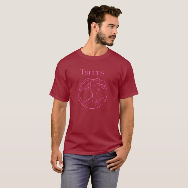 Taurus Zodiac T-Shirt (Hel framsida)