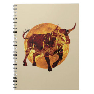 Taurus Zodiac-tecken Anteckningsbok