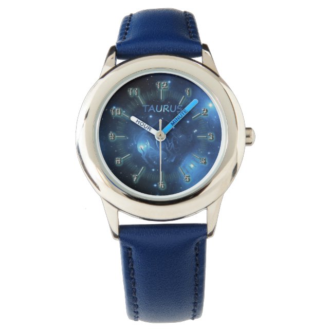 Taurus zodiac-tecken armbandsur (Framsida)