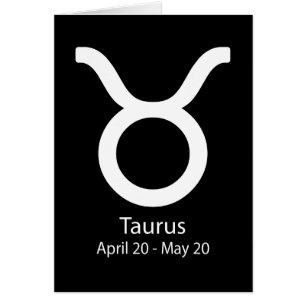 Taurus Zodiac-tecken Astrologi Hälsningskort