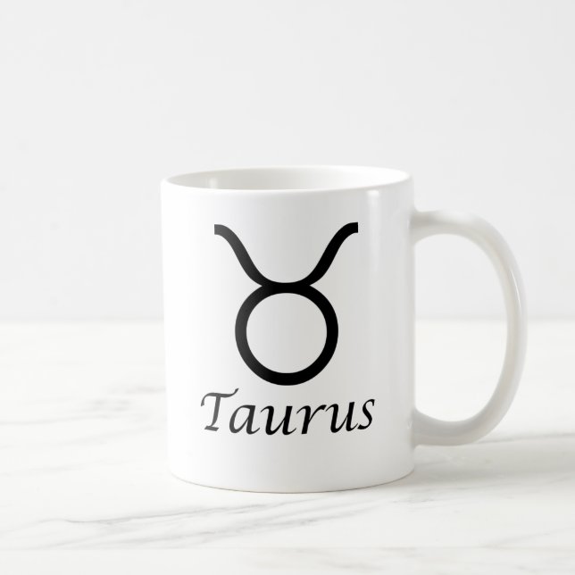 "Taurus" Zodiac-tecken Kaffemugg (Höger)