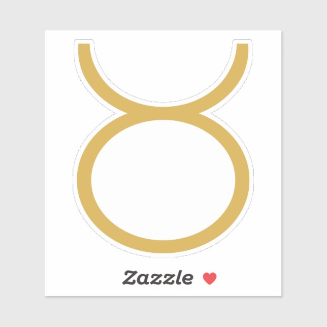 Taurus Zodiac-tecken Klistermärken (Ark)