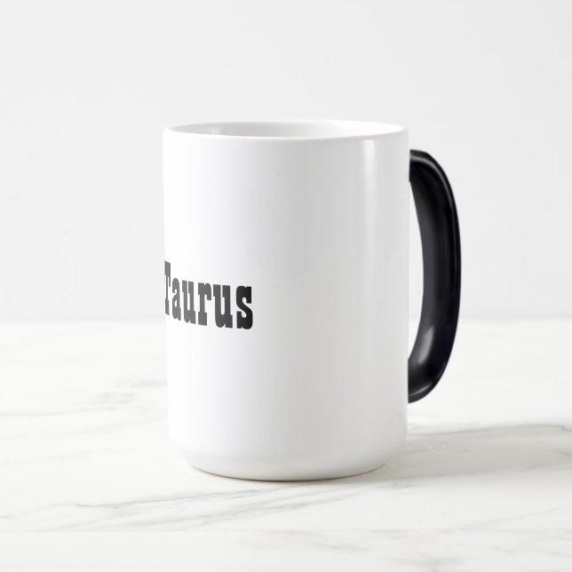 Taurus Zodiac-tecken Morphing-mugg Magisk Mugg (Framsida höger)