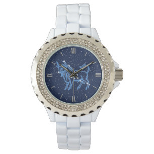 Taurus Zodiac-tecken och -kontroll Armbandsur