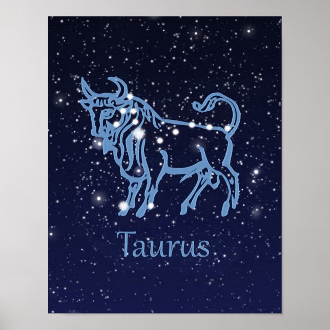 Taurus Zodiac-tecken och -kontroll Poster (Framsidan)