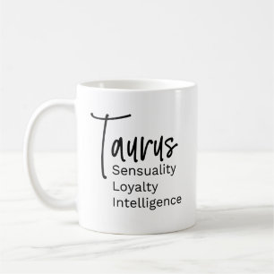 Taurus zodiac-tecken positiva egenskaper kaffemugg