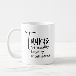 Taurus zodiac-tecken positiva egenskaper kaffemugg