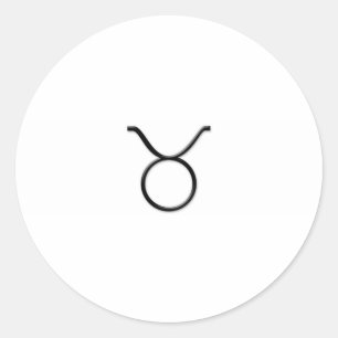 Taurus - Zodiac-tecken Runt Klistermärke