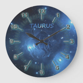 Taurus zodiac-tecken stor klocka