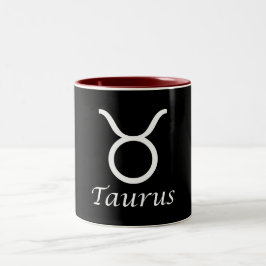 "Taurus" Zodiac-tecken Två-Tonad Mugg