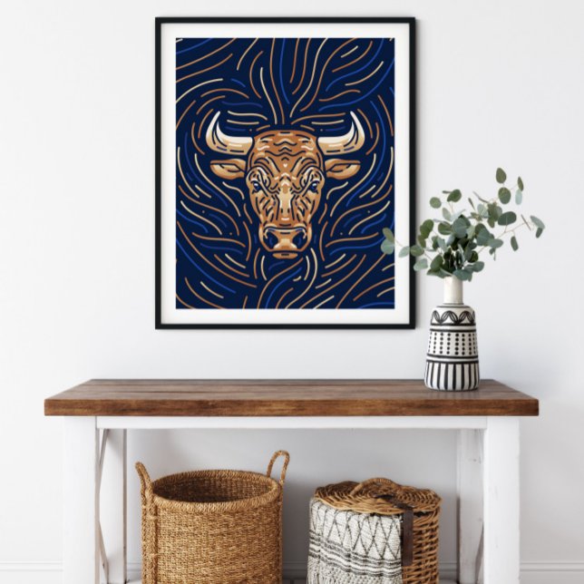 Taurus Zodiac-tecken | Zodiac Digital Print Poster (Skapare uppladdad)